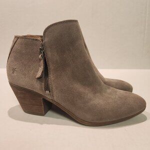 FRYE Womens Taupe Judith Boots Size 10